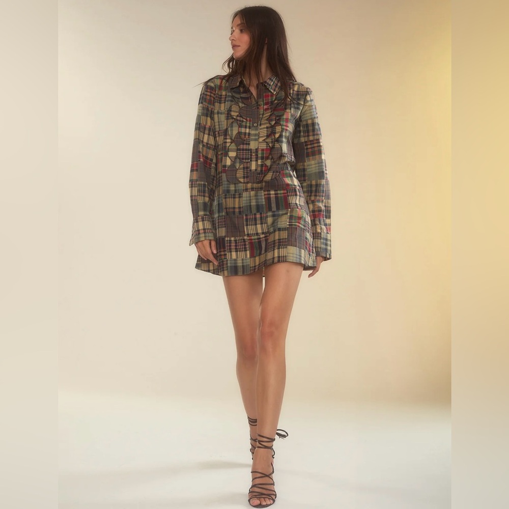 NWT Cynthia Rowley Plaid Madras Dress